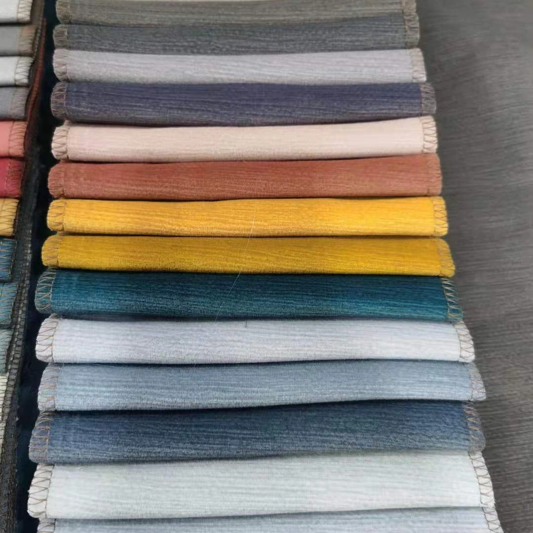 Luxury Soft Plush Holland Velvet Fabrics Upholstery Furniture Dyed Fabrics Sofa for Home Textile Chair Tricot Jacquard Fabric