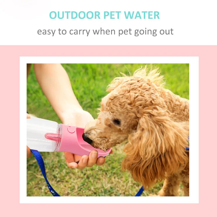 
Wholesales Manufacturer Travel Outdoor Portable Plastic Pet Dog Drinking Water Bottle 