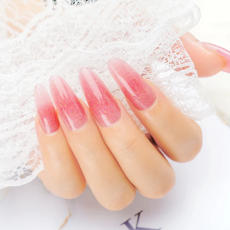 2022 yidingcheng New 15ml products art acrylic led/uv buildering hard jelly poly nail extension gel