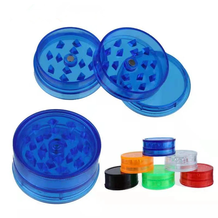 Best selling Small 40mm Acrylic grinder machine tobacco crusher plastic herb grinder smoking accessory