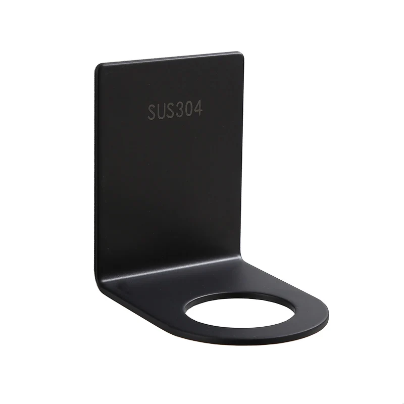 Wall Mounted Self Adhesive Liquid Soap Holder Stainless Steel Soap Bottle Holder Shower Gel Dispenser Holder