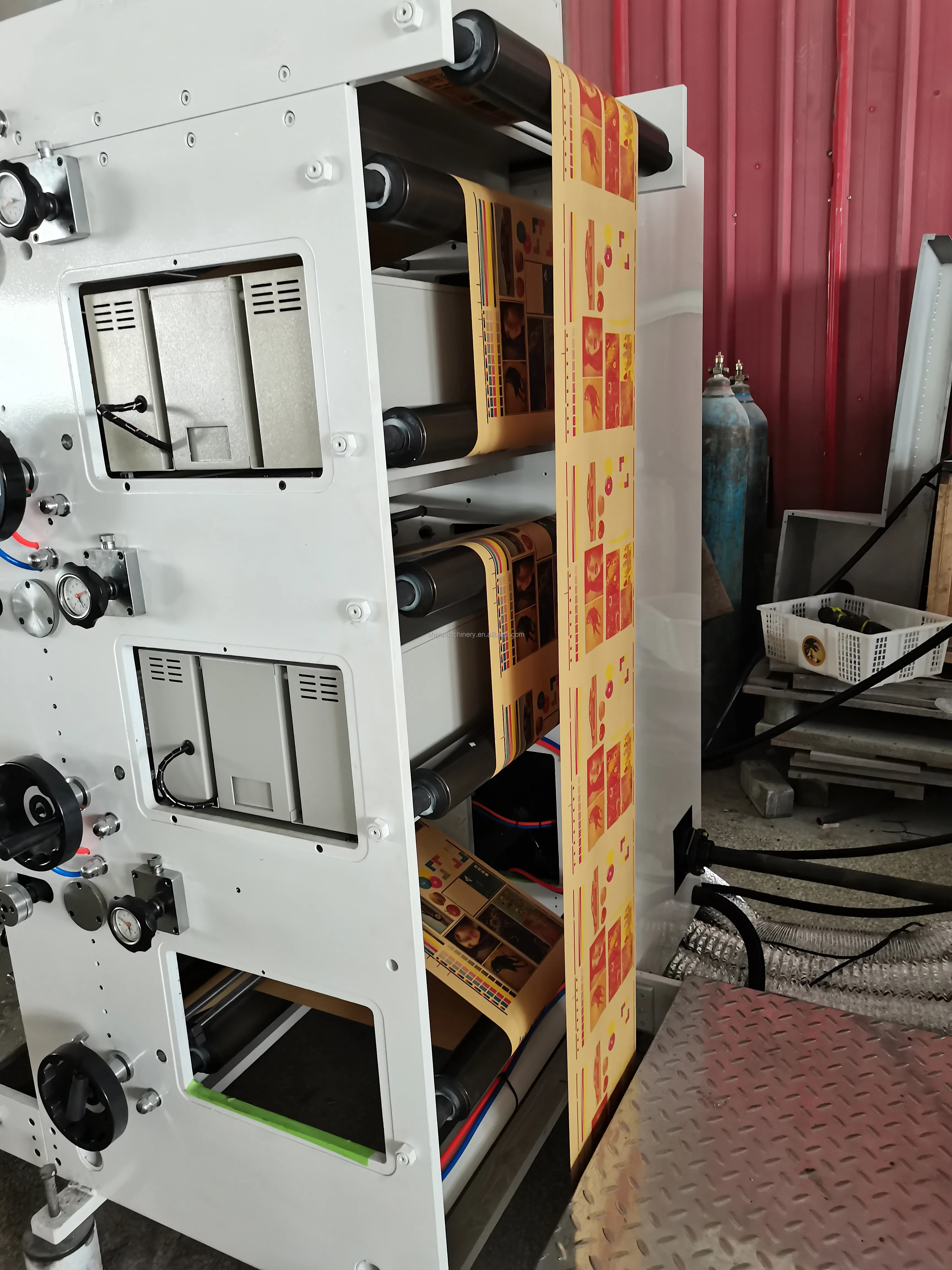 High Speed High-Quality 4 6 Color gold foilPaper Cup box label Flexo Printing Machine for Ice-Cream/Coffee Paper Cup