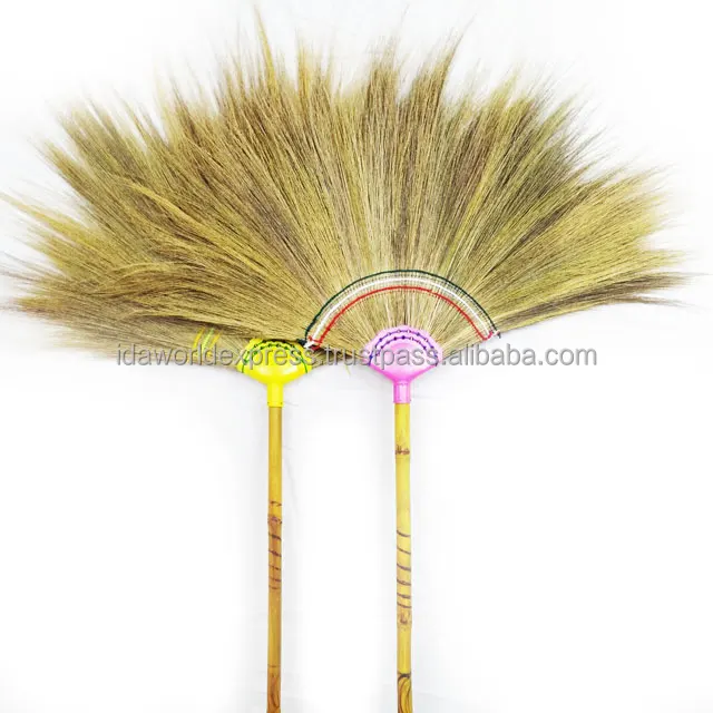 Brooms Wholesale Grass Broom Made From Good Raw Material Product From Thailand