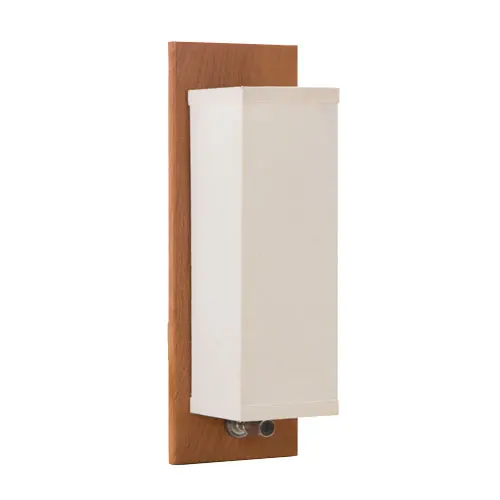 UL listed Classic Rectangle White Wood Wall Mounted sconce bedside headboard Wall Light For Hotel