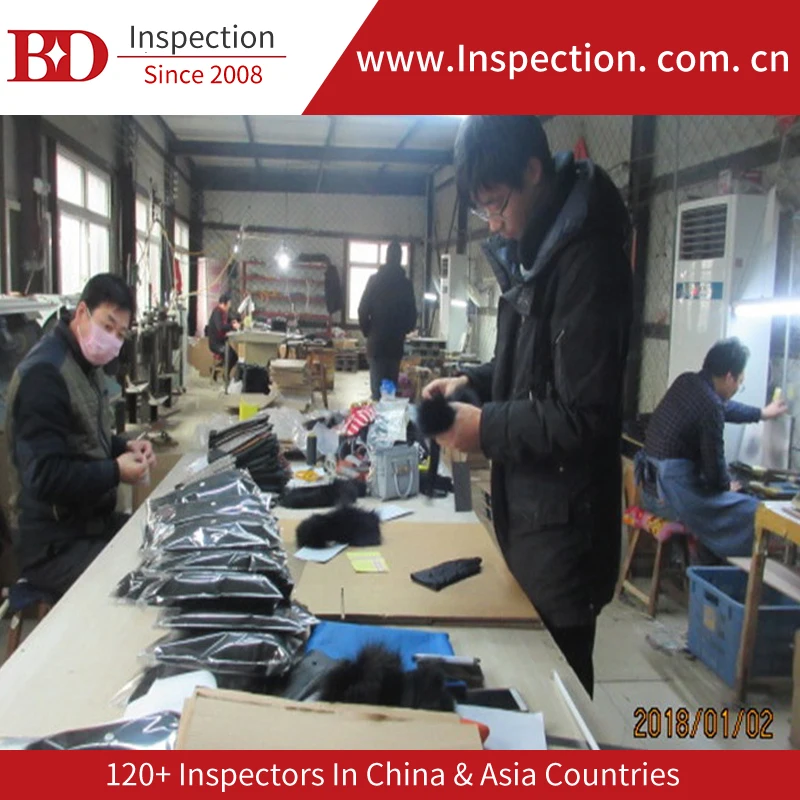 Pre-shipment 100% inspection and loading check service certificate of quality inspection gloves ensure product quality