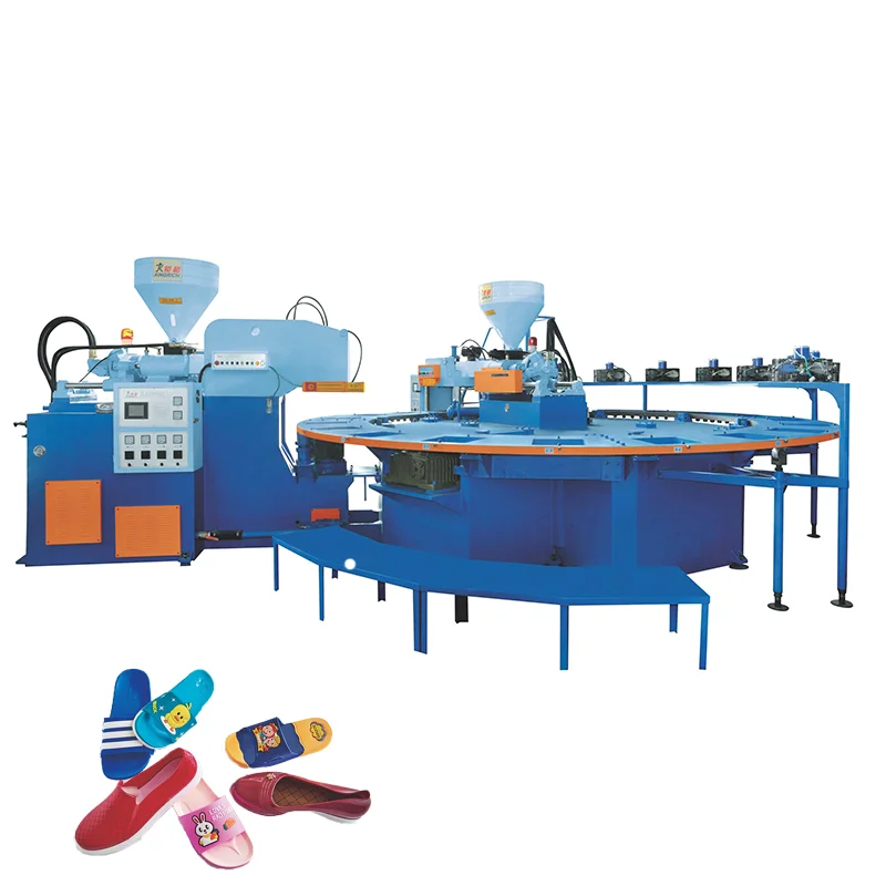 TPU PVC TPR PLC Control Full Automatic Two-Color Air Blowing Injection Molding Machine