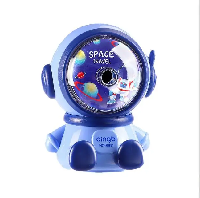 Gear Adjustable Astronaut Pencil Sharpener Automatically Enters Lead Cute Cartoon Hand-cranked Mechanical Tool Office