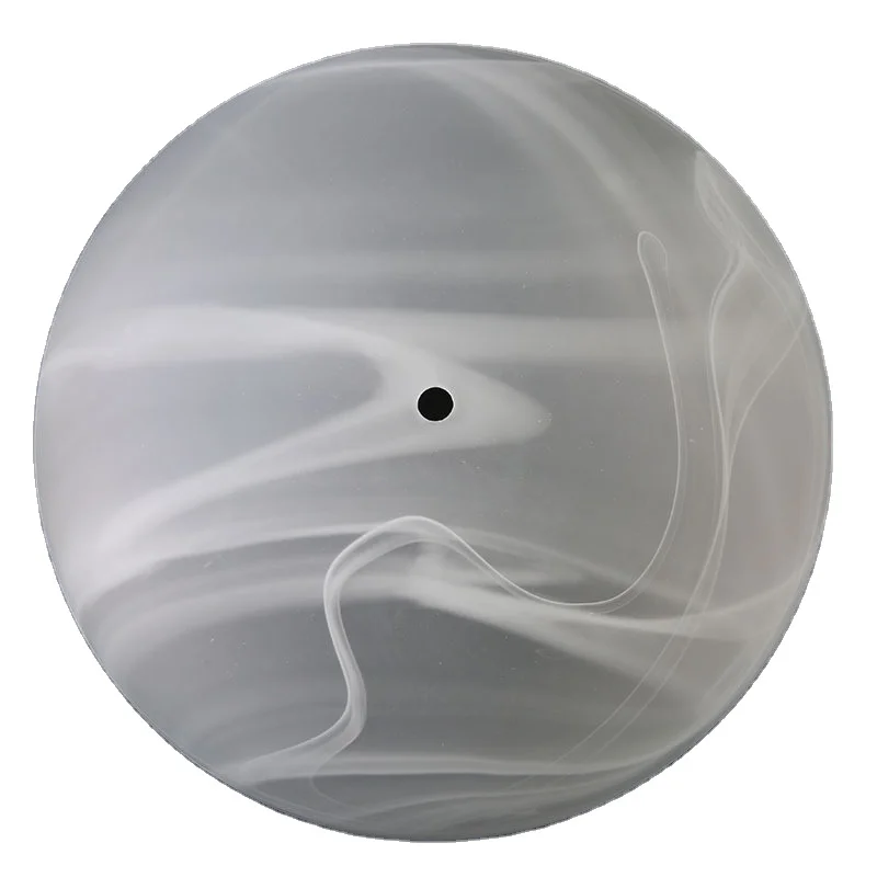 Modern Round Alabaster Frosted Round Glass Bowl Pendant Ceiling Lighting Cover Replacement
