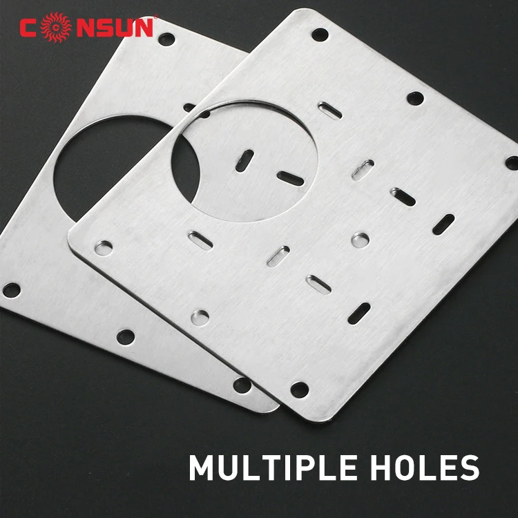 Hinge Mounting Plate Furniture Hinges Piece Protecting Wooden Kitchen Cabinet Door Stainless Steel Hinge Side Plate Repair Kit