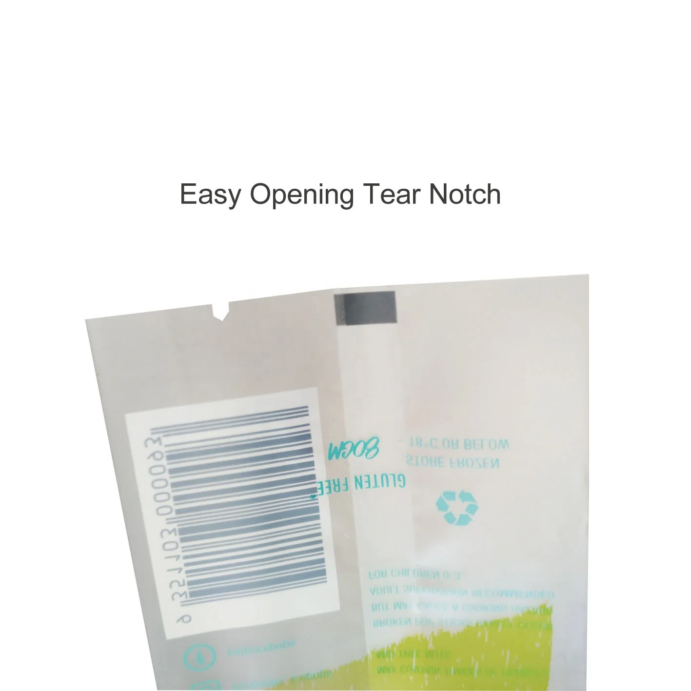Customise digitally printed aluminum foil 3 side seal plastic pouches for chocolate sticks
