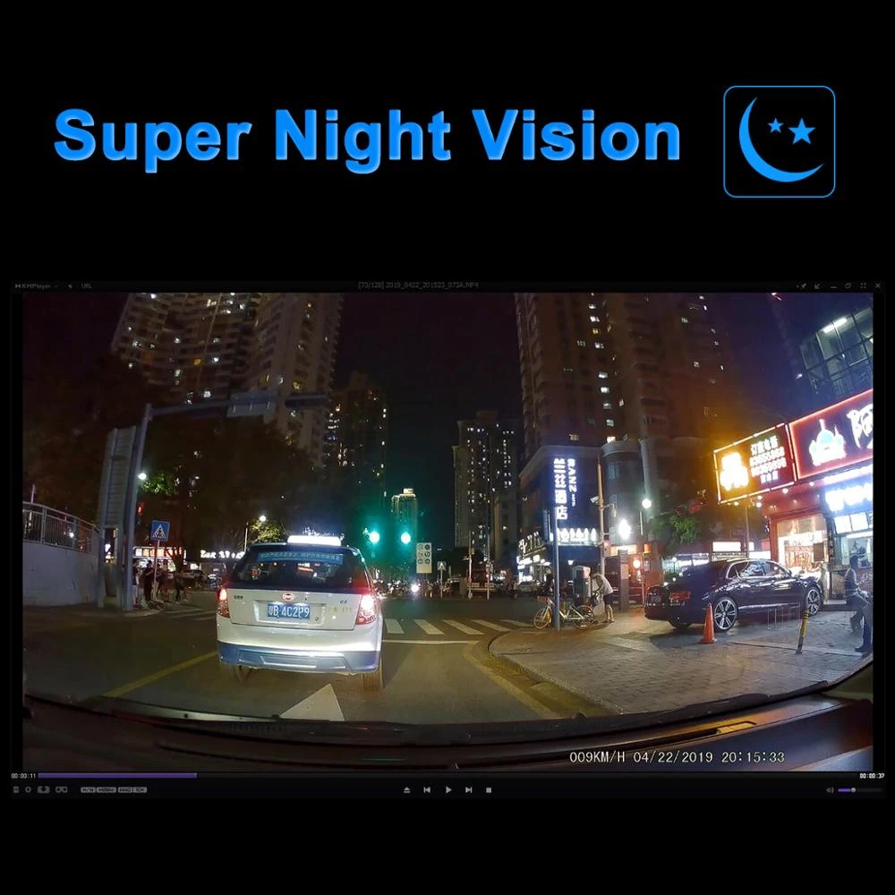 Автомобильный видеорегистратор ADAS 1080P HD в черном корпусе цифровой Скрытая камера DVR для Android GPS-навигация