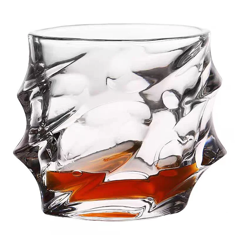 Whisky Cup Wholesale Home Bar Party Cocktail Drinkware Fashion Crystal Irregular Whisky Glass Mug