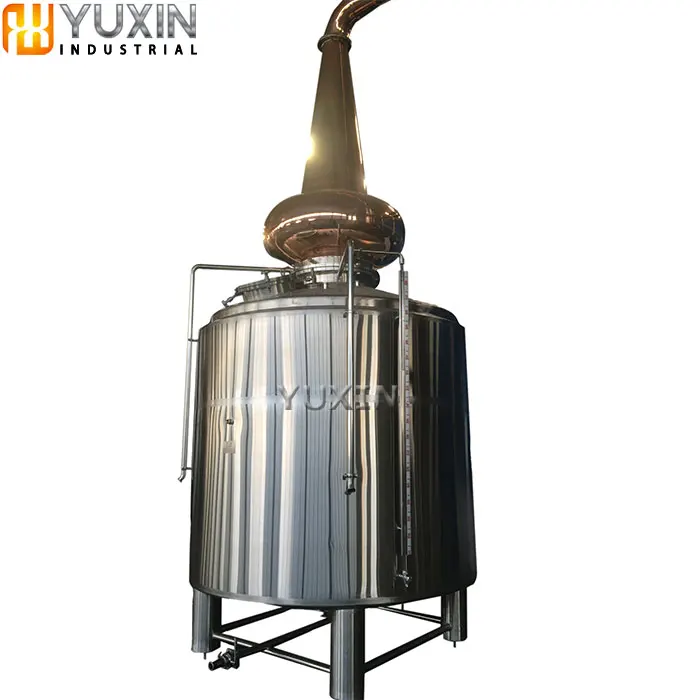 copper / stainless industrial spirit whisky brany gin distillation equipment