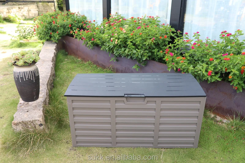 2023 Hot Products Outdoor Plastic Garden Shed Garden Bin Garden Storage Box