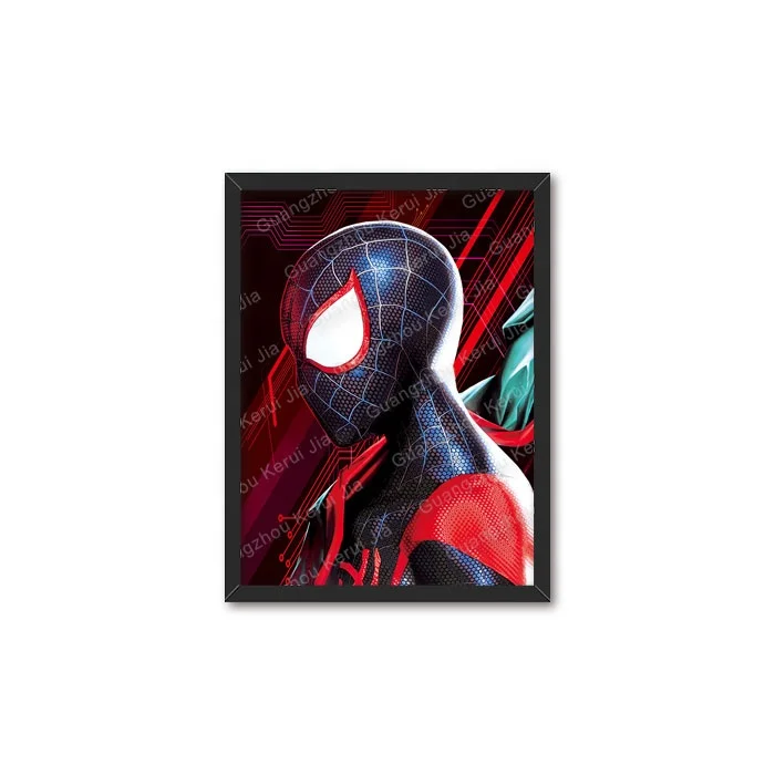 288 дизайн оптовая продажа индивидуальный экологический DBZ Marvel Messi Ronaldo Ужасный фильм бензопила мужчина 3D флип линзовидный аниме постер