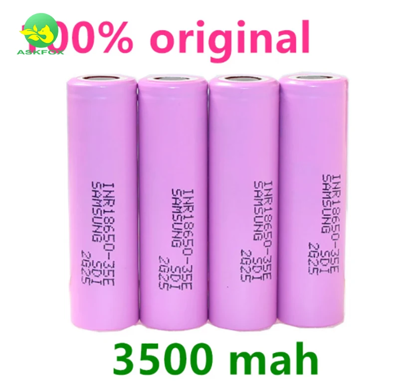 For Samsung 3500mah Rechargeable Battery 18650 Li Ion Battery 35e 3500mah Rechargeable Battery 3.7v For Samsung