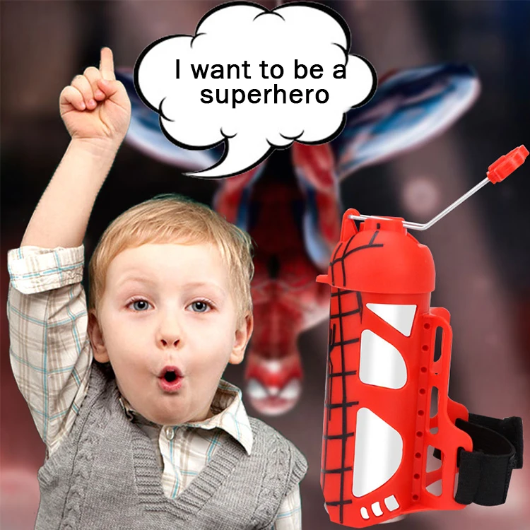 tricky toys plastic launcher wrist band toy set Wrist Launcher silk emitter Suit for Kid and Adult