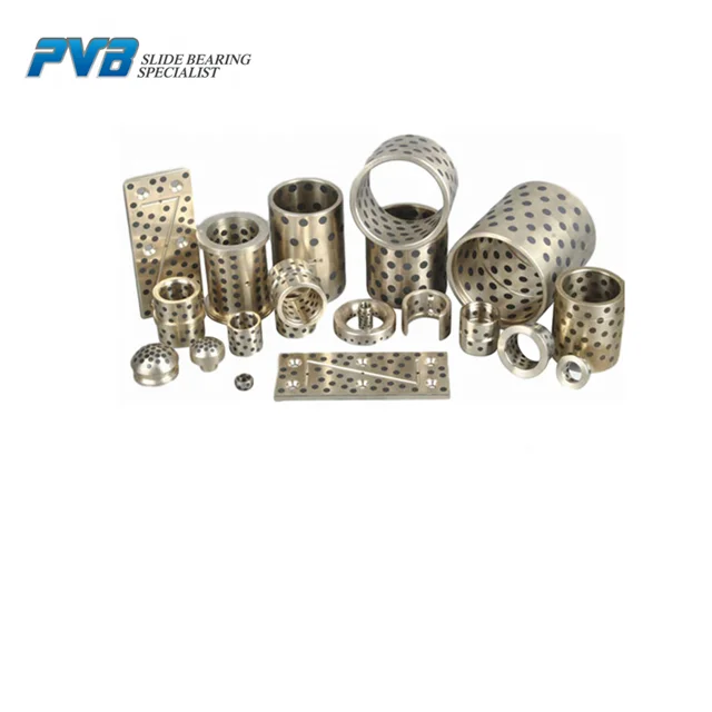 Spherical Oiles bearing, Spherical plain bearing with graphite plugged,Solid bronze bushing