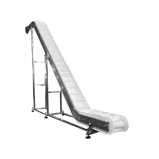 LHJ High Quality Portable Elevator Z Type Plastic Modular Belt Conveyor Stainless Steel Frame Inclined Conveyor System