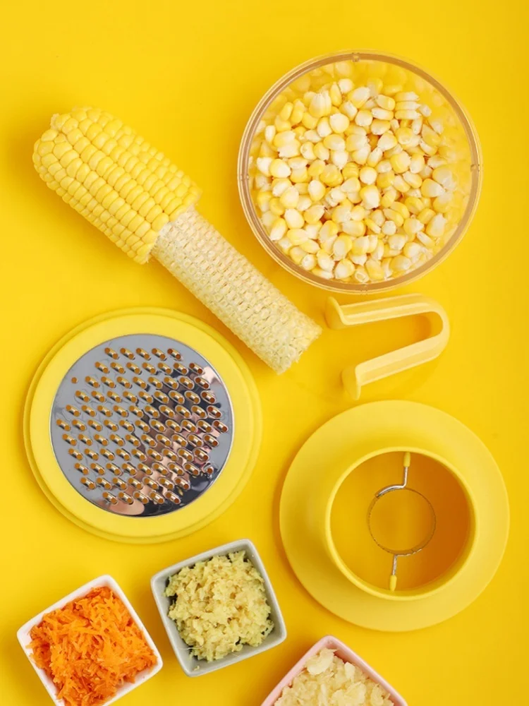2024 Top Sale Household Multi-Functional Planer Stainless Steel Cooking Tool Vegetable Cutting Corn Planer Thresher