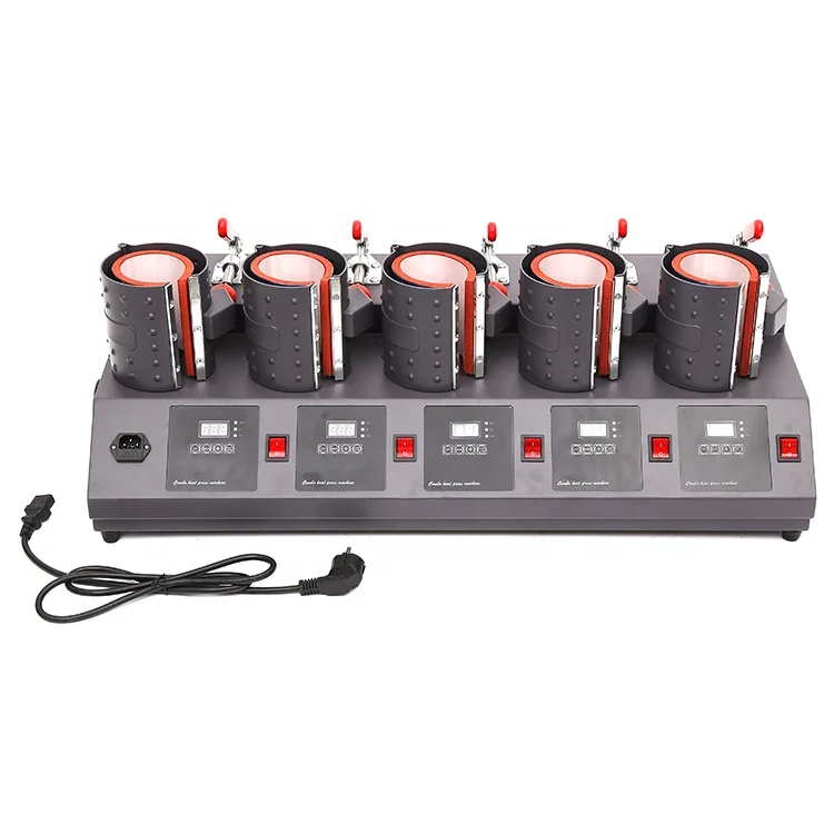 Guangyintong heat press machine Five table five in one toaster  efficient heat transfer machine wholesale low price for printing