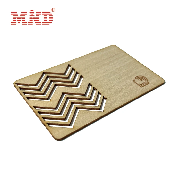 Wholesale factory hot sale laser engraved wood business cards