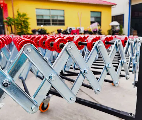 Truck loading and unloading unpowered flywheel roller expansion flexible skate wheel conveyor