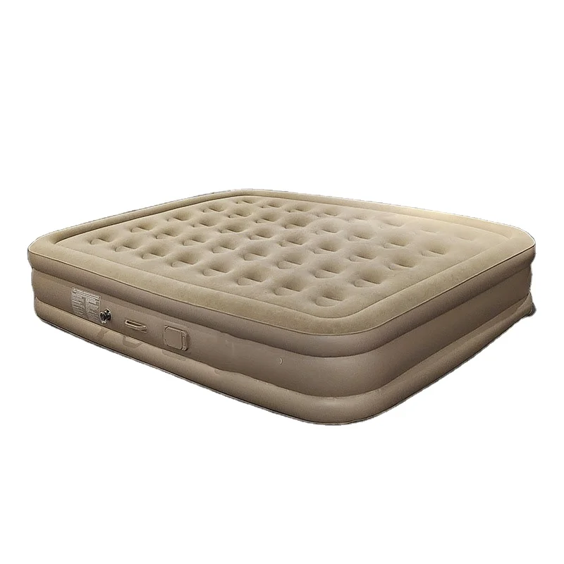 Wholesales Blow Up Waterproof Camping Hiking Tent Bed Flooring Moisture-proof Inflatable Air Mattress with Built-in Pump