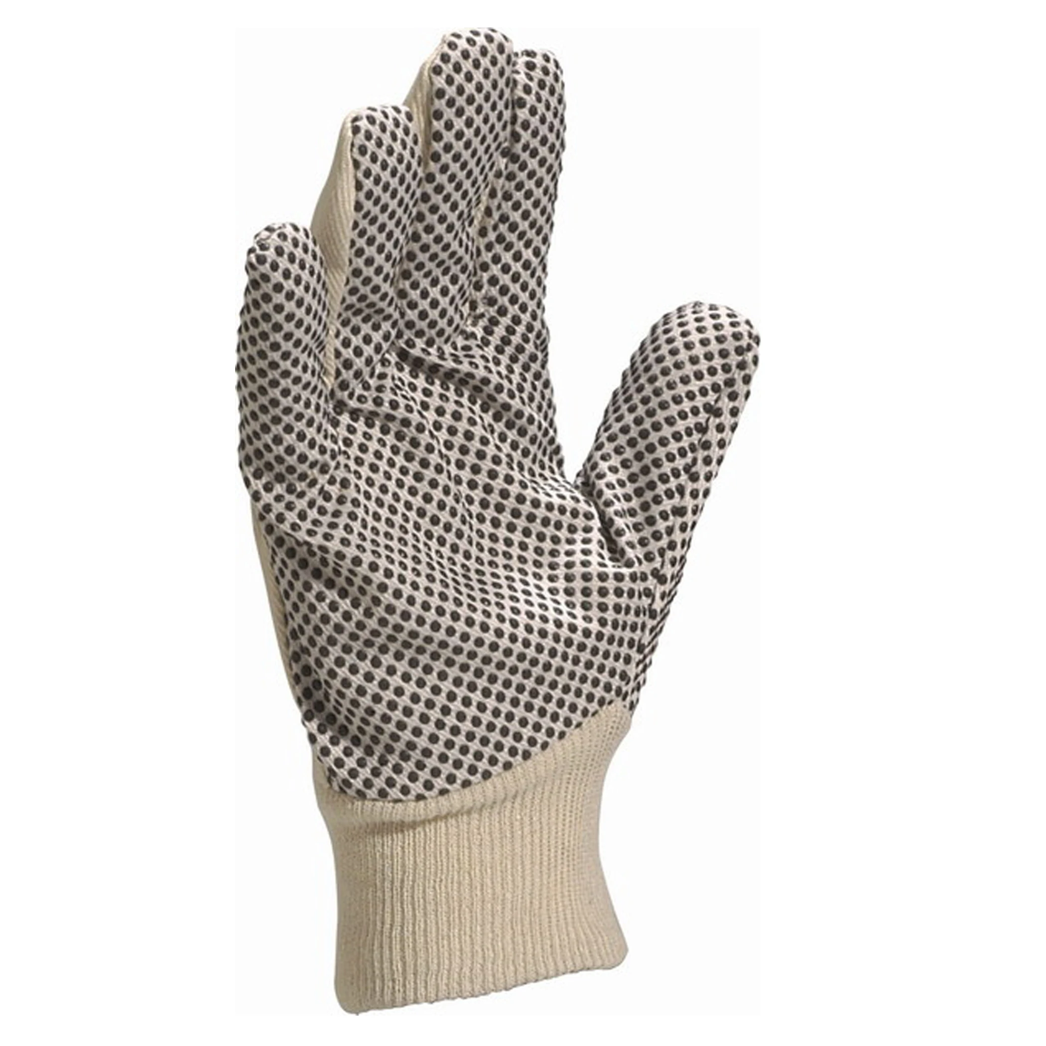 high-visibility seamless cotton gloves available 450 gram and 600 gram double dots