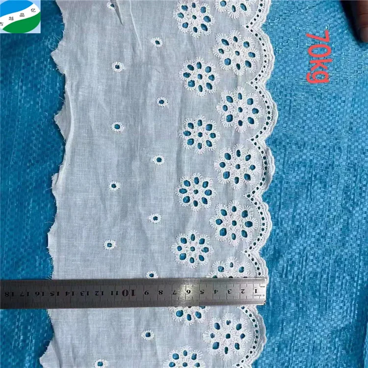 cotton voile  embroidery border cancel order ready fresh stock shaoxing ready to ship