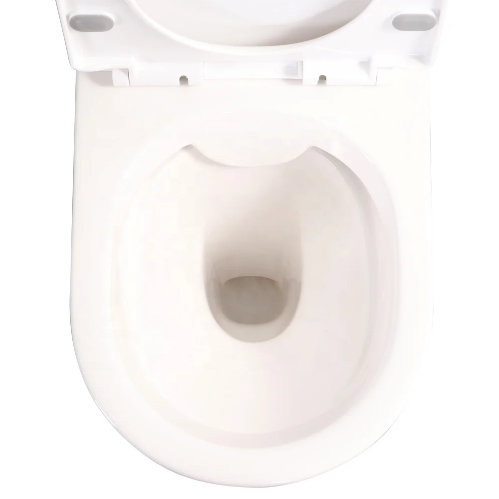 Wholesale Sanitary Ware Bathroom Ceramic Wc Toilet Water Closet White Color P-trap Two Piece Toilet