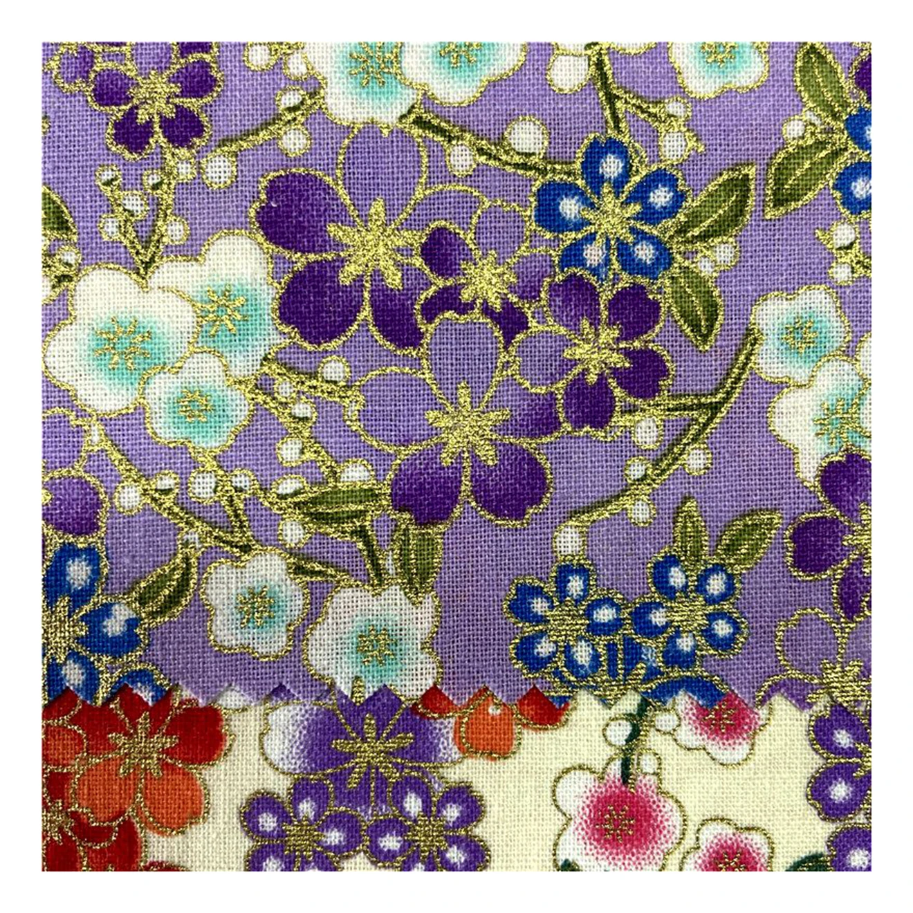 Shaoxing Clothing 100% cotton fabrics wedding festival drill fabric printed for home textile