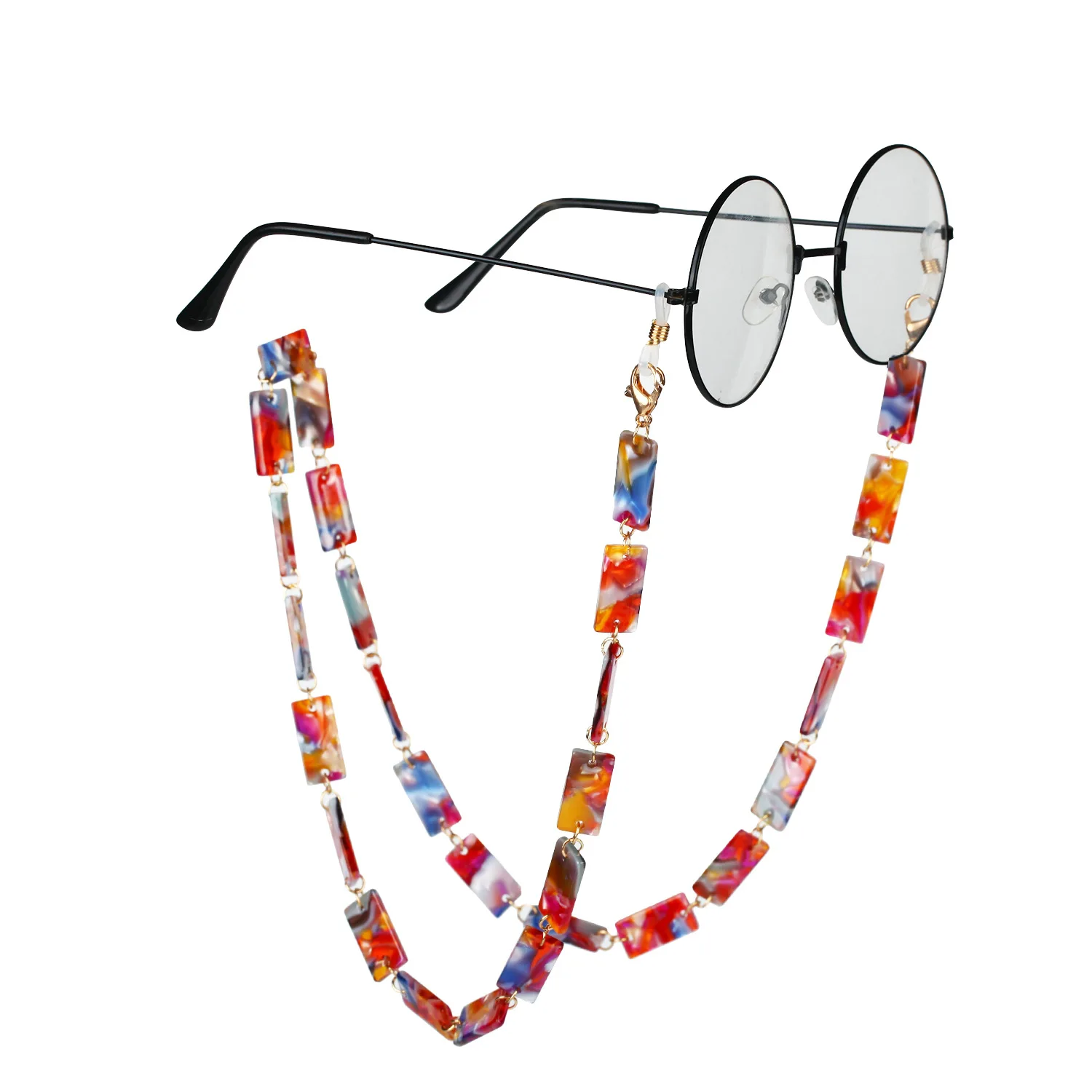 Высококачественная акриловая цепочка для солнцезащитных очков, держатель для очков, длинное ожерелье, многофункциональный браслет для очков на заказ