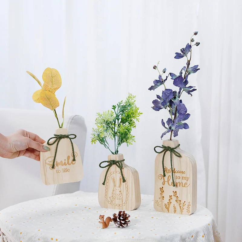 Customizable size logo creative log ornament simulation flower ornament decoration