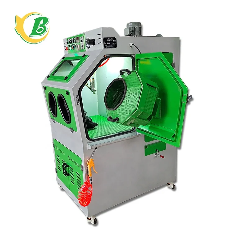 Rotary Drum  Sand Blast Machine Automatic Sandblaster for Batch Production