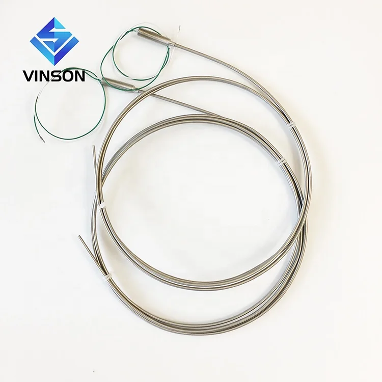 Mineral Insulated 3 wire RTD Pt100 temperature sensor dia 3mm PT1000 sensor SS316 material with PTFE lead wire