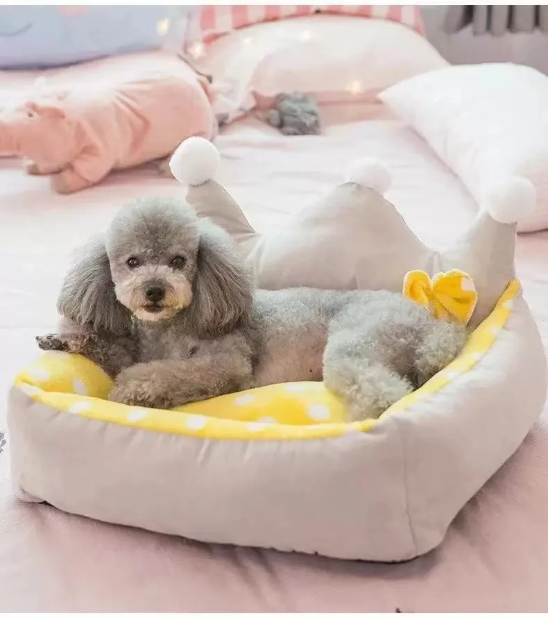 Can be dismantled and washed small medium and large dog litter cat litter autumn and winter dog house Teddy poodle cat house