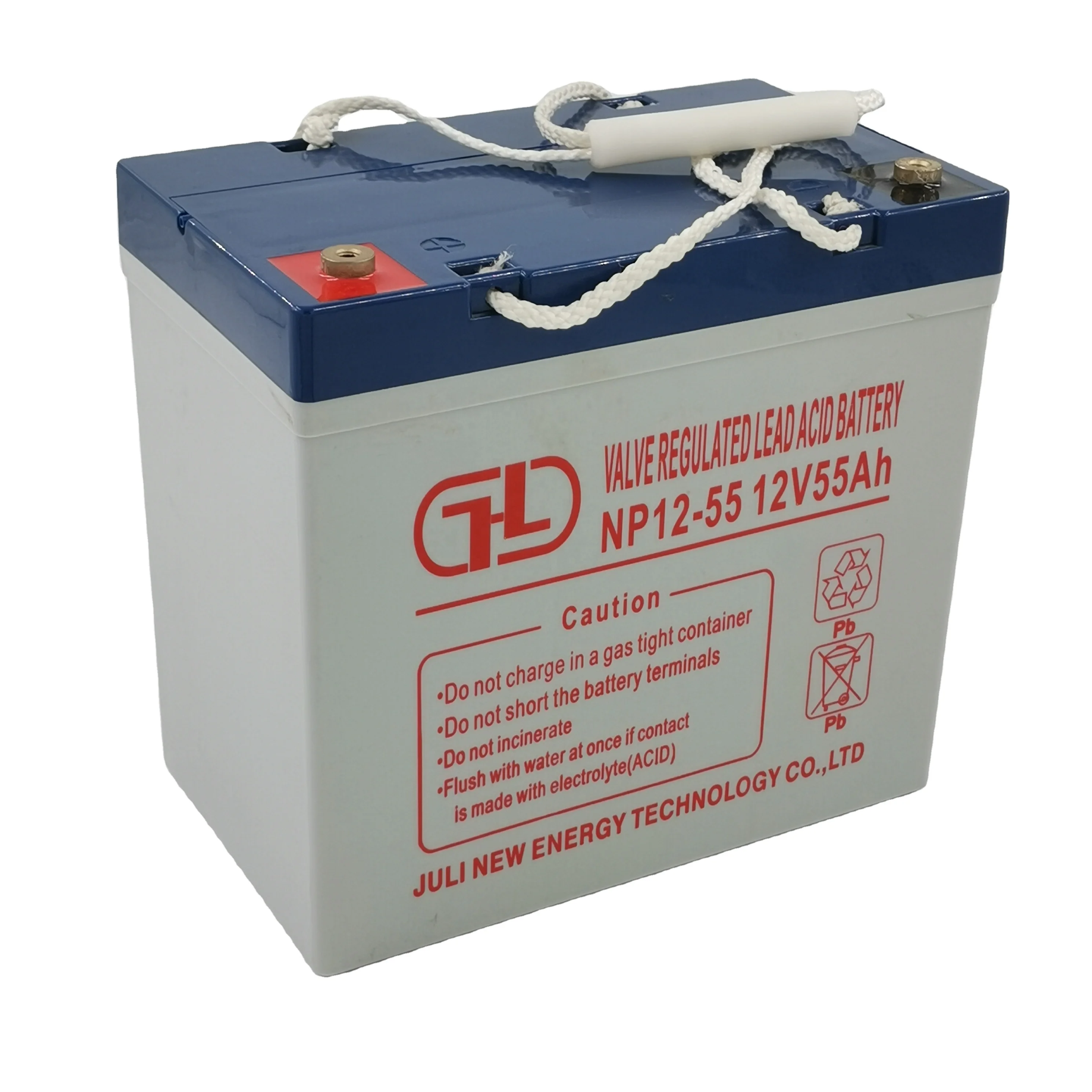 China Low Price Ups Vrla Lead Acid Batteries 12V55ah 12 Volt Battery
