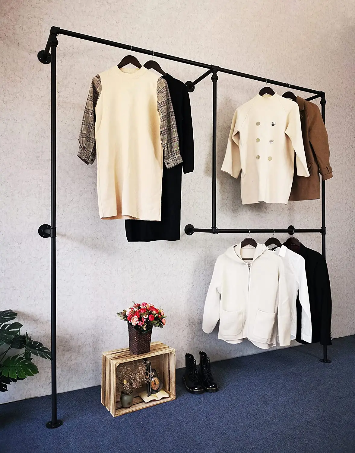 Bedroom light luxurious clothes hanger home room simple clothes hanger rental room clothes hanger floor