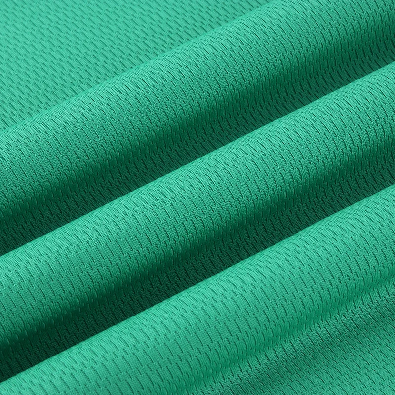 Spot 36s size Mitong mesh cloth 150g full polyester T-shirt sportswear bird eye mesh cloth quick drying fabric