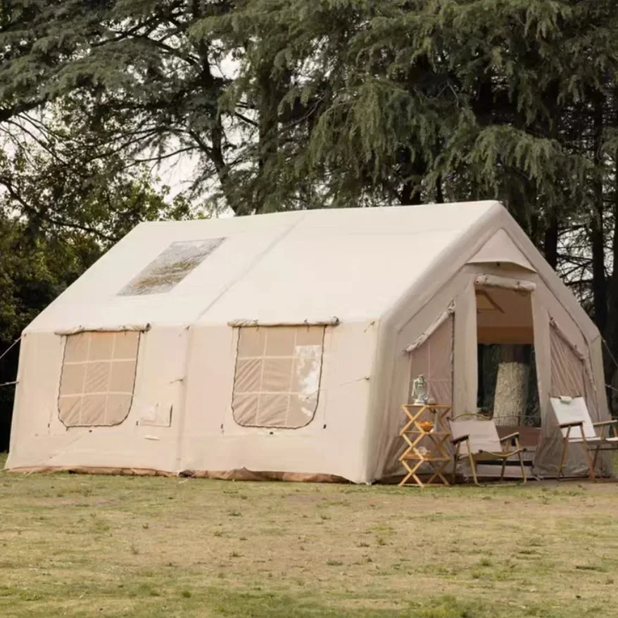 Two Rooms 17.2 Inflatable House Outdoor Family Camping Waterproof Air Tent