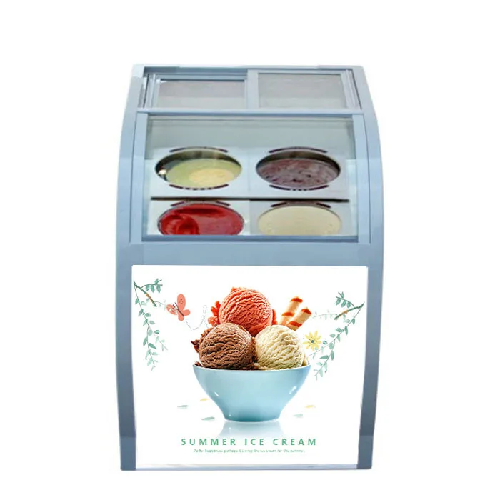 
Shop refridgerator gelato showcase ice cream fridge 