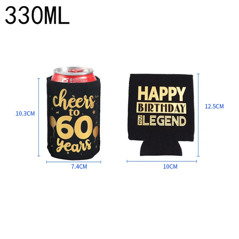 Factory Print Logo  Neoprene Beer Can cooler Holder,Customized Blank Stubby Holder 12oz Sublimation party  Beer Can Cooler