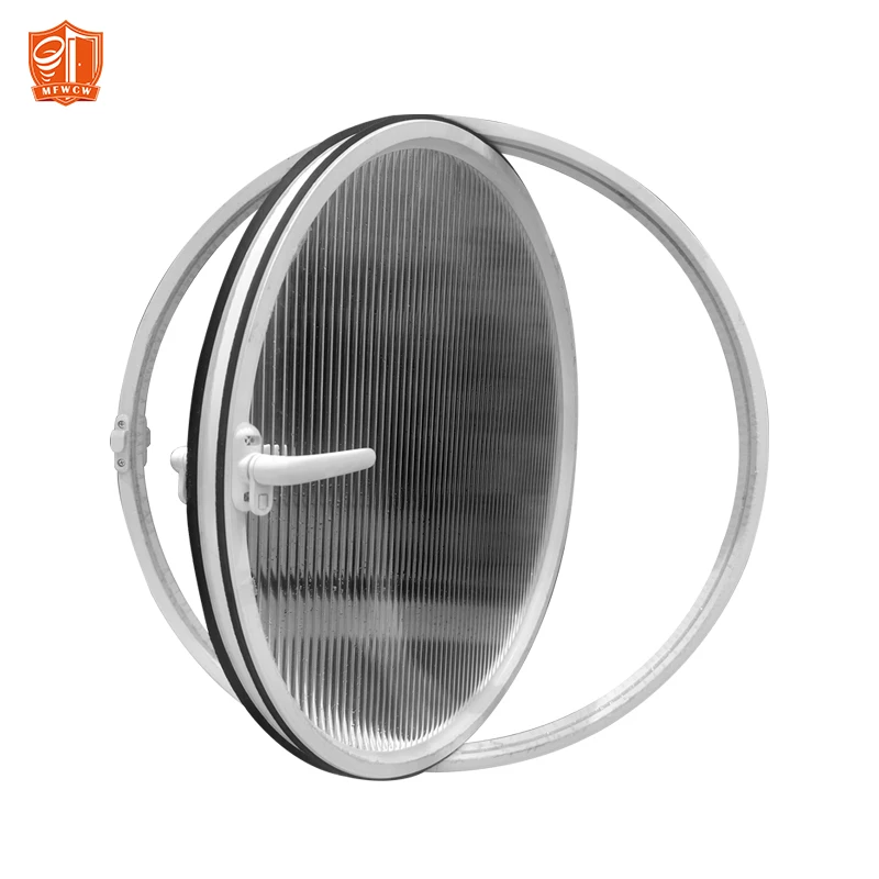 Customized Aluminum frames Openable Pivot Circular  Circle Glass round window