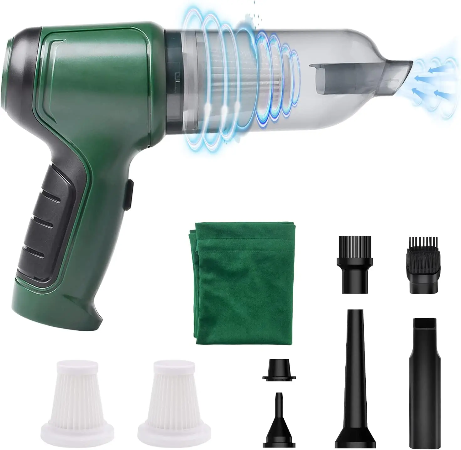 107SH Portable Car Vacuum Cleaner Wireless Handheld Mini Vaccums  Car vacuum cleaners wireless