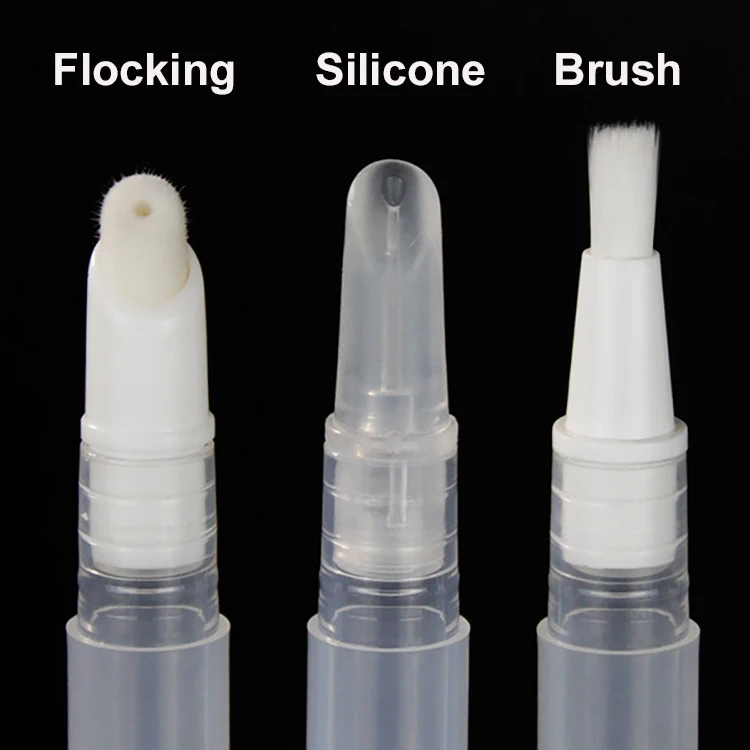 Empty 2ml 3ml 5ml Lip Gloss Tube Container Nail Polish Makeup Accessories Twist Pen Empty Cuticle Oil Pen with Brush