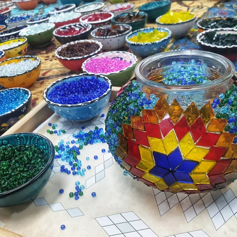 Металлический стеклянный фонарь для спиц