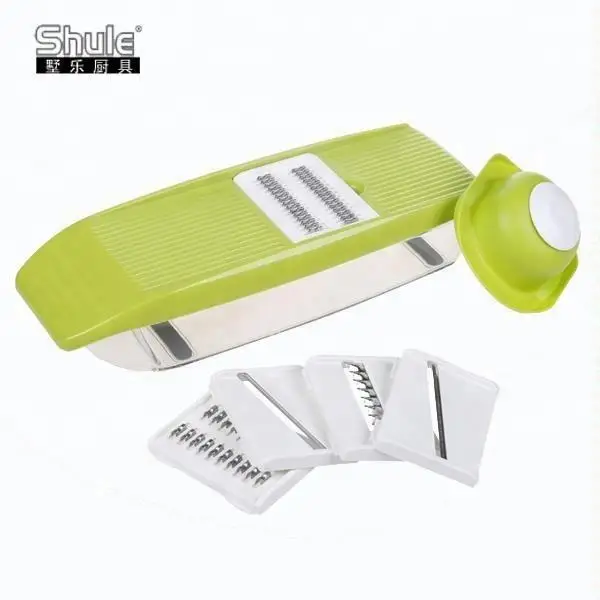 Shule Hand Operated Vegetable Slicer Cutter Food Chopper Kitchen Tools Adjustable Multifunction Mandoline Slicer
