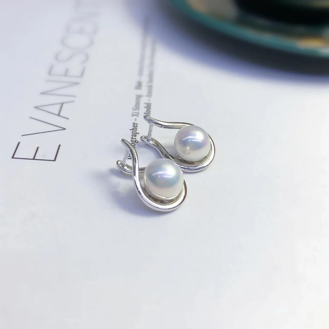 Proper Price Top Quality Sterling Silver Freshwater Pearl Earings For Women 2022