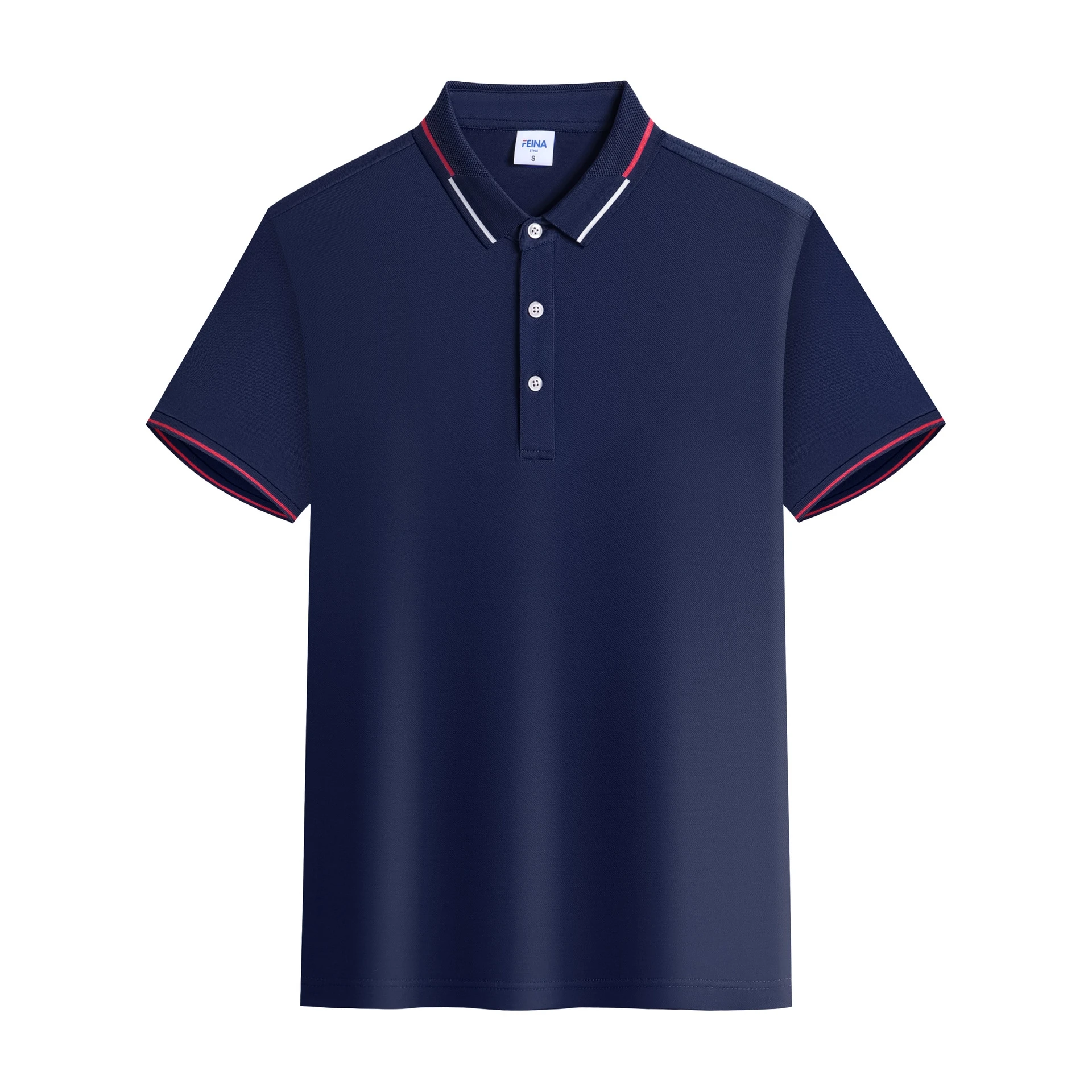 High quality cotton polo printed logo men t shirts blank short sleeve Commemorative polo shirt High quality polo cotton t-shirt